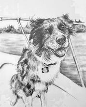 Load image into Gallery viewer, custom drawn pet portrait