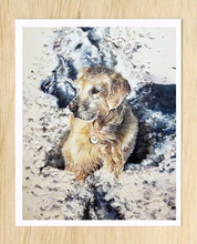 Load image into Gallery viewer, Painted Pet Portrait on Canvas Paper
