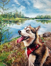 Load image into Gallery viewer, Pet Painting on Stretched Canvas