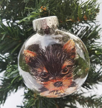 Load image into Gallery viewer, Custom Pet Ornament On Clear Plastic Disc Ornament