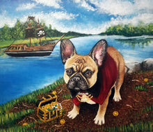 Load image into Gallery viewer, Royal Pet Painting On Stretched Canvas
