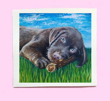 Load image into Gallery viewer, Pet Portrait Painting On Canvas Paper
